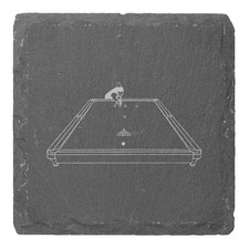 'Man Playing Snooker' Coaster Sets (CR024163)
