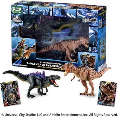 Takara Tomy Ania Jurassic World Alive Motom Tyranno VS Tyrannosaurus Set Japan