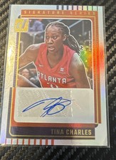 TINA CHARLES 2025-26 DONRUSS WNBA SIGNATURE SERIES CONNECTICUT SUN #SS-TC AUTO