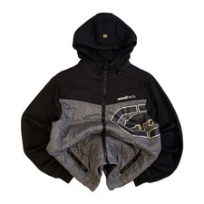 Ecko Unltd Y2K Hip Hop Full Zip Hooded Windbreaker Grey S