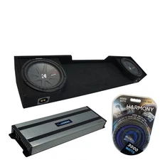88-98 Chevy CK Silverado Ext Truck Kicker CompR CWR12 Dual 12 Sub Box HA-A1500.1