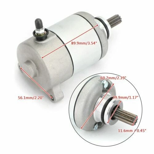 New Starter PMDD CCW 9-Tooth 12V For Honda CBR125R JC50 2011-18 31200-KPP-T01 UE - Imagem 3 de 4