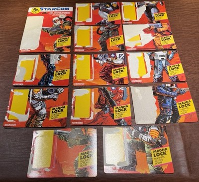 12-Half Coleco STARCOM Cards Proof of Purchase Collector UPC Codes& 1 Full Card