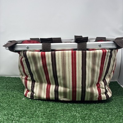 Red Picnic Time Family of Brands Basket Collapsible Cooler Tote 