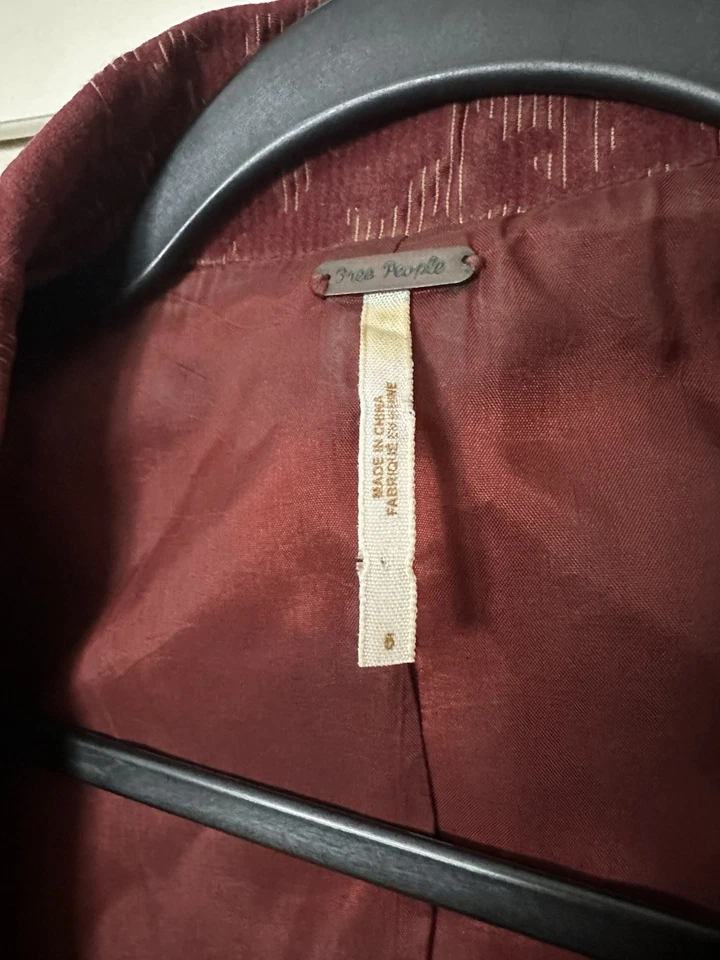 blazer/abrigo terciopelo mujer free people Foto 2 de 4