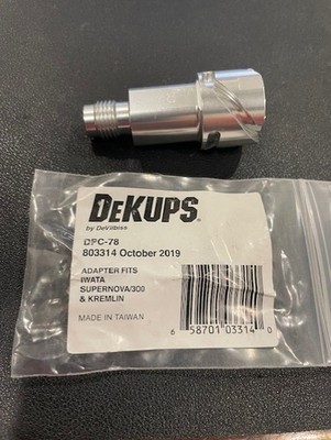 DeKUPS DPC-78 Devilbiss 803314 Iwata Super Nova & W300 & Kremlin Adapter