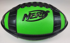 Vintage 2005 Nerf Classic Weather Blitz Green  Black Foam Toy Football C-244C