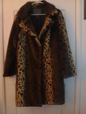 Cheetah Coat 2x by Cavalini Faux Fur Lined Ja...