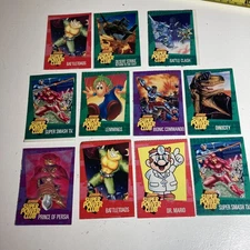 Lot of 11 Nintendo Power Super Power Club Magazine Cards Battletoads Dr Mario