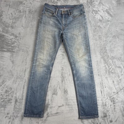 Vintage Levi s 511 Slim Fit Herren Jeans W30 L32 hellblau