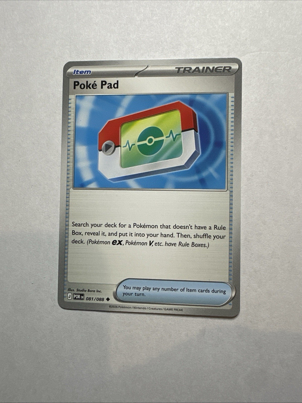 Poke Pad 081/088 Uncommon Perfect Order Pokemon NM