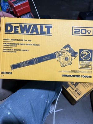 DEWALT DCE100B 20V Compact Handheld Leaf Blower Electric Battery Powered