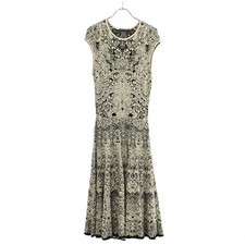 Alexander McQueen Sleeveless Jacquard Knit Dress White Size XS ITR67VUOA2PE