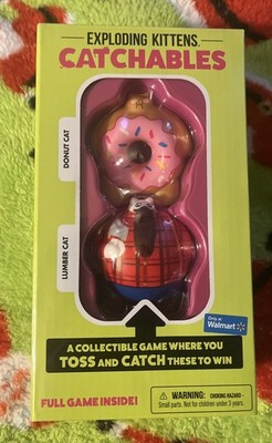 Asmodee Exploding Kittens: Catchables 2 PACK GAME Donut and Lumberjack EXCLUSIVE