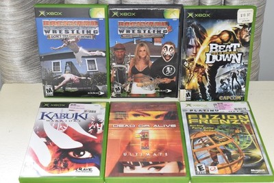 XBOX Game Lot Backyard wrestling beat down kabuki dead or alive fuzion frenzy