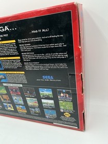 SEGA Genesis Model 2 Console System & Box Sonic Hedgehog 2 Bundle TESTED READ!!