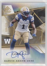 2021 SP Game Used Edition CFL Auto Gold 48/115 Darvin Adams #A-AD Auto u0h