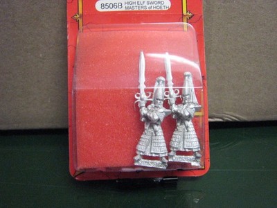Warhammer Fantasy High Elf Sword Masters of Hoeth 8506B Metal  1997 GW SLR Y
