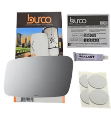 For 98-04 C70, 00-03 S40, V40,98-00 S70,98-00 V70, 93-97 850 Driver Mirror Glass