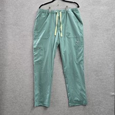 FIGS Men Scrub Pants M/S Short Green Cairo Slim Cargo PO 3658 27" Inseam