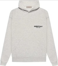 New -FW 22 FEAR OF GOD ESSENTIALS HOODIE Light Oatmeal 2112 XS SMALL