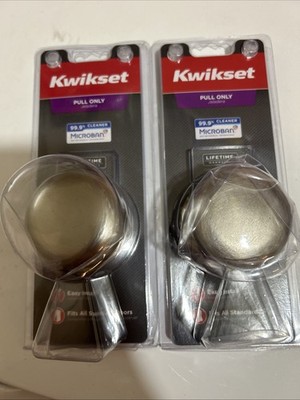 Kwikset Microban Pull Only Door Knobs Set Of 2