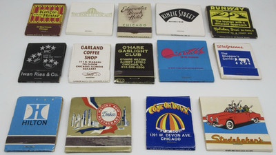 Chicago Illinois Matchbook LOT of Fourteen (14) ''All Are Missing Some Matches''