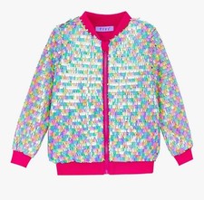 NWT Polo Ralph Lauren Little Girl's Pink Floral LS Logo Hooded Zip Jacket sz 5