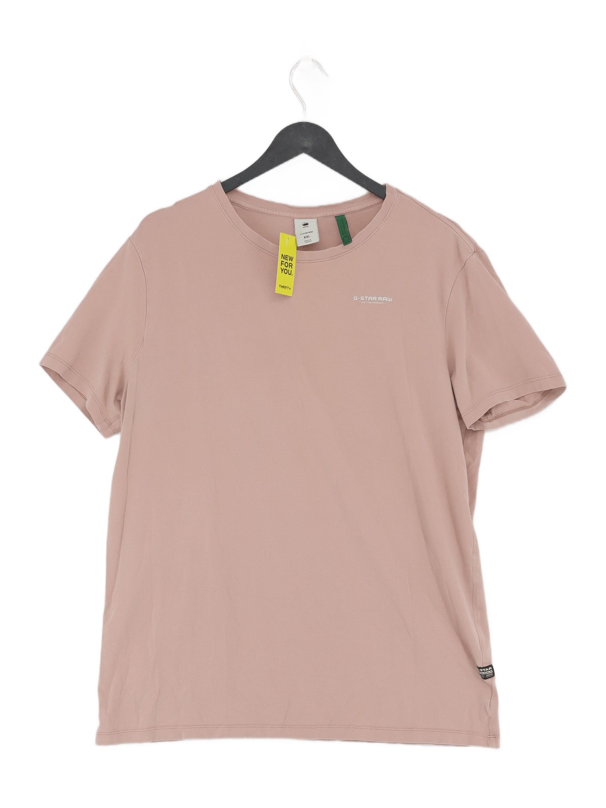 G-Star Raw Men's T-Shirt XXL Pink 100% Other Basic