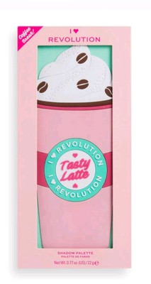 I Love Revolution Tasty Latte Lidschatten Palette 18 Farben Neu im Karton Beauty Geschenk