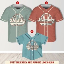 Custom Rookie Baseball Jersey Family Matching, Personalized Name Number Shirt