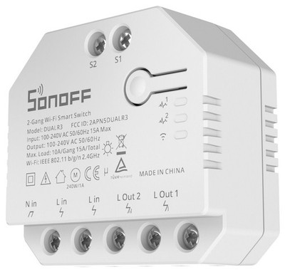 Sonoff Dual R3 Dual Relay Smart Switch, 2-Kanal Schaltaktor, WiFi