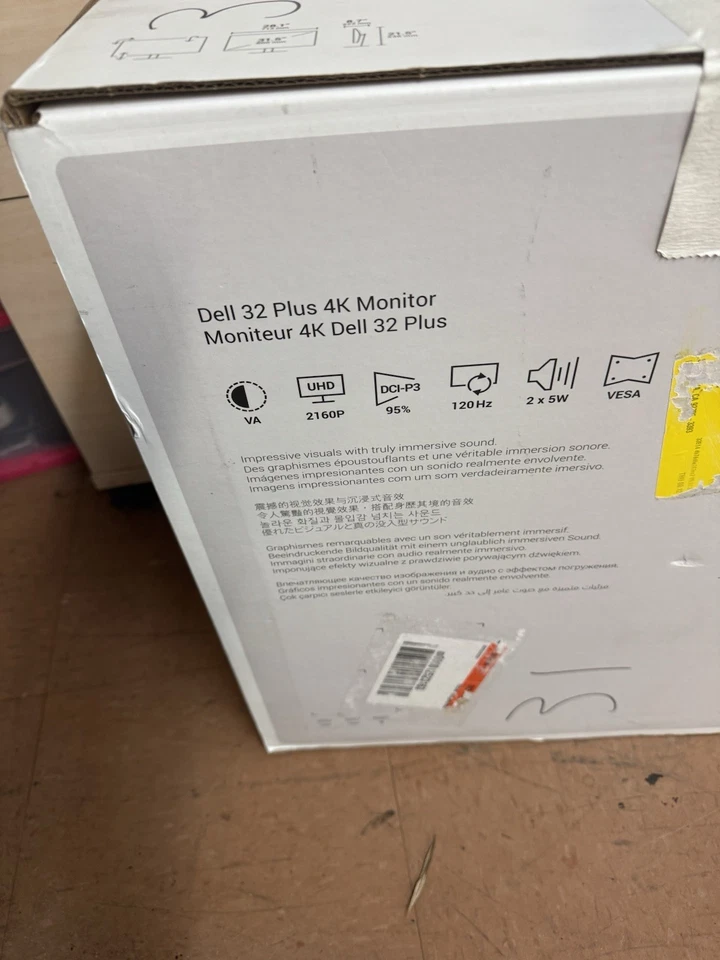 Dell S3225QS 32" 4K UHD Curved VA Monitor – 120Hz, FreeSync, HDMI/DP, Excellent - Image 4 of 4