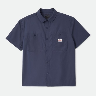BRIXTON TRADEMARK RELAXED  SHIRT/ HEMD GR: M NAVY