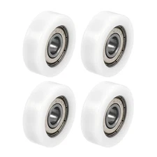 uxcell 608ZZ Ball Bearing Guide Pulley Roller Round Wheel 8x30x10mm Double... 