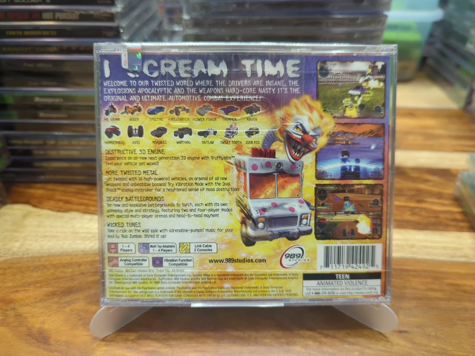 Twisted Metal 3 III- For PS1 Sony PlayStation 1, 1998:  New, Factory Sealed Game - Image 2 of 4