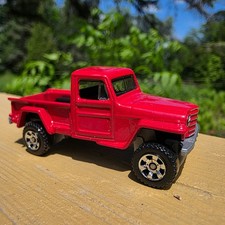 Matchbox Jeep Willys 4x4 Red Pickup 2015 Diecast Truck Matchbox Jeep Willys 4x4 Red Pickup 2015 Diecast Truck