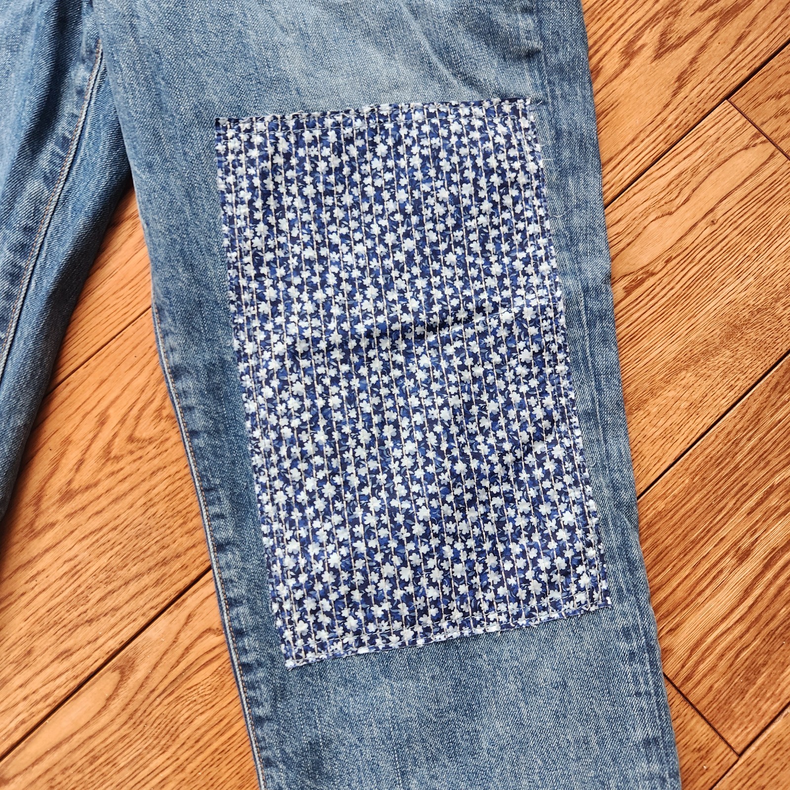 J Crew Premium Patchwork Button Fly Boyfriend Jea… - image 5