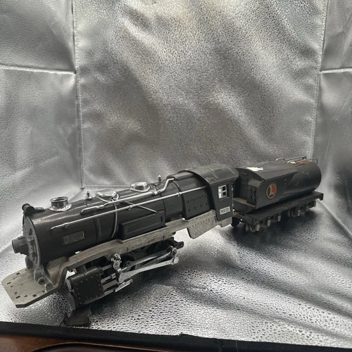 LIONEL PREWAR O-GAUGE 263E GUNMETAL LOCOMOTIVE WITH 263W WHISTLE TENDER - Picture 6 of 13