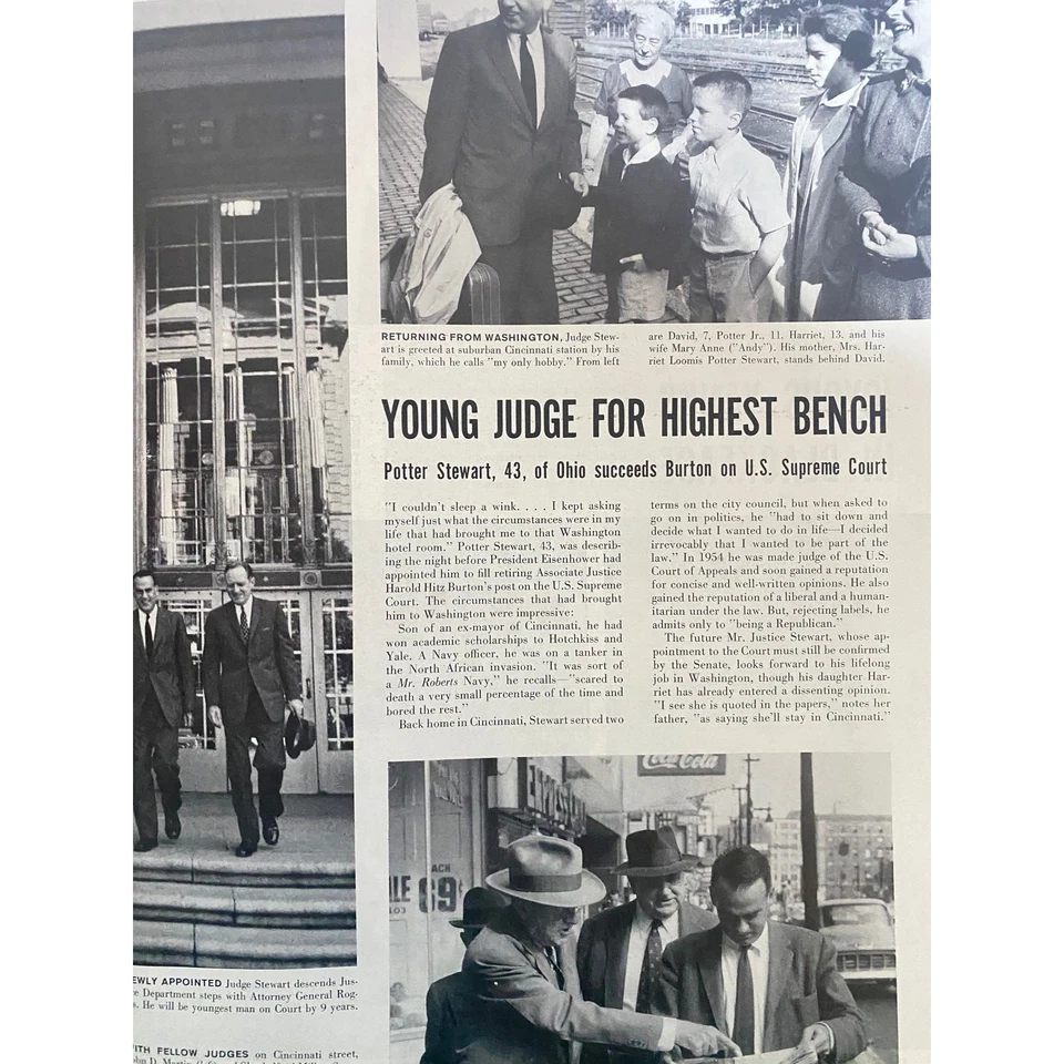 Life Magazine October 20 1958 Mamie Eisenhower America's First Lady at Home - Image 4 of 4