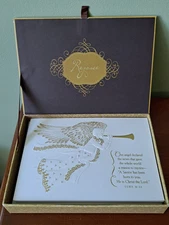 14 DaySpring Religious Christian Christmas Cards Envelopes Boxed Embossed Angel