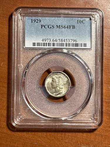 1929 Mercury Dime - PCGS MS 64FB