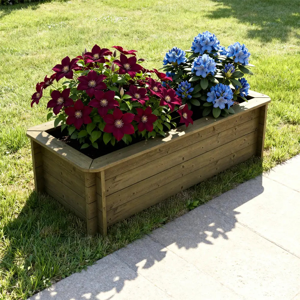 Raised Garden Bed - 2m x 1m - 563mm Height - 27mm Thick Wall