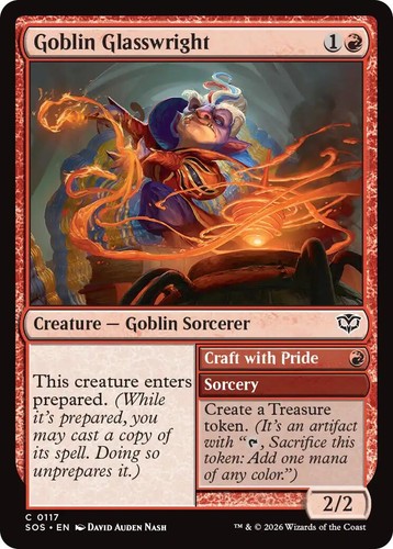 Foil Goblin Glasswright - 117 - NM - Secrets of Strixhaven | eBay