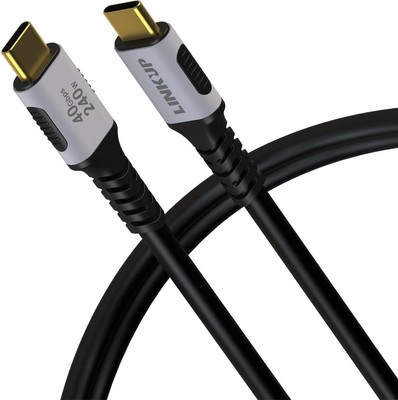 LINKUP - Flüssigsilikon USB 4.0 240W 40Gbps Type-C Thunderbolt 4 Kabel [1m] 