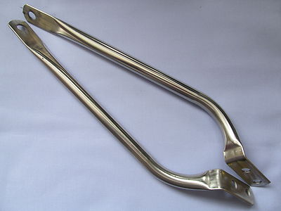 02-2633S NORTON DOMINATOR SINGLE SLIMLINE EDELSTAHL HALTEGRIFF x 1 PAAR