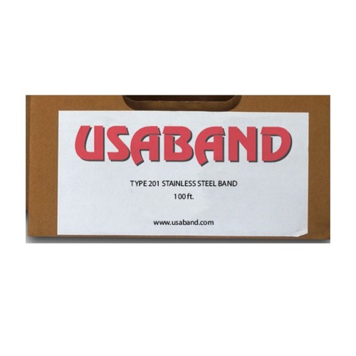 NEW 1.25" USA BAND 201 STAINLESS STEEL BANDING 812432 1.250" X .044" X 100' - Afbeelding 8 van 9