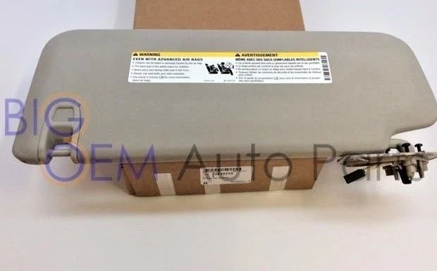 Visera solar gris para Chevrolet Silverado Avalanche GMC Sierra Yukon lado del pasajero OEM Foto 2 de 4