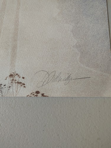VTG, Hand Signed, Art Print, "Whisper Lake II" 46/350, Diptych, 23.5" x 35" Each - Picture 5 of 15