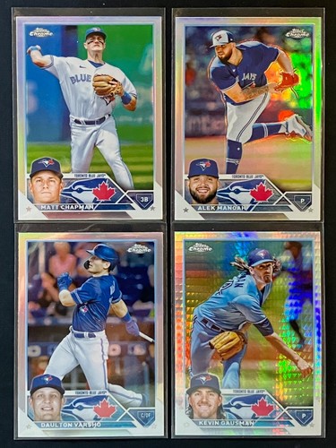2023 Topps Rifrattore Cromato Varsho Chapman Manoan Prizm Guasman Blu Jays